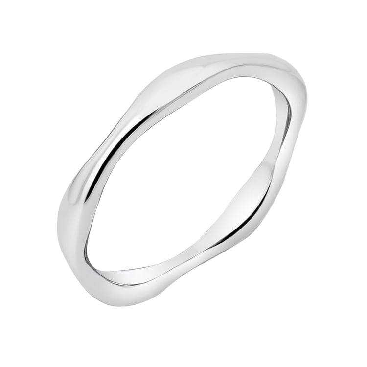 Silberner gewellter Ring Jax 143311