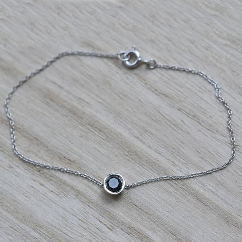 Armband aus Platin mit schwarzem Diamant Arleth
