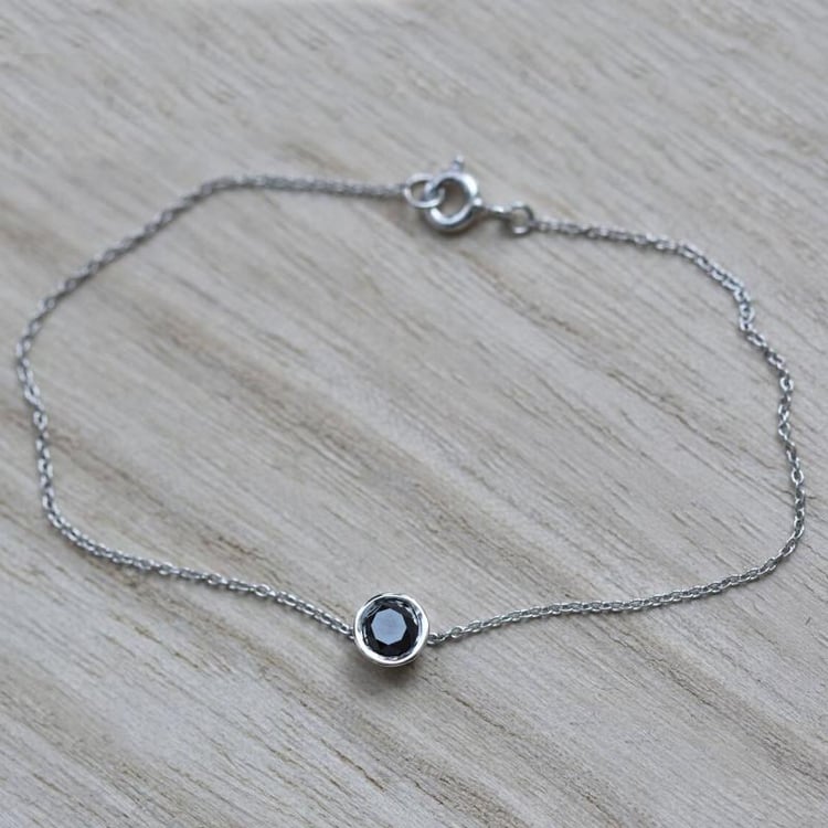 Armband aus Platin mit schwarzem Diamant Arleth 71532