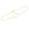 Minimalistisches Armband aus Gold Karma