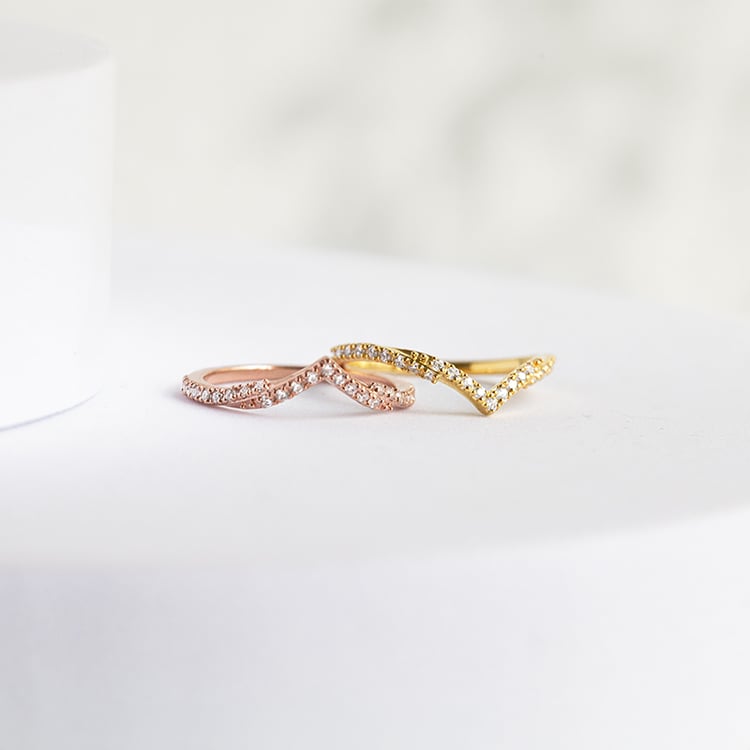 Eternityring in V-Form mit Lab Grown Diamanten Zach 142654