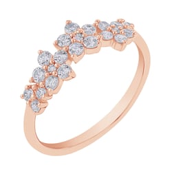 Ring mit Diamantblumen Juliet