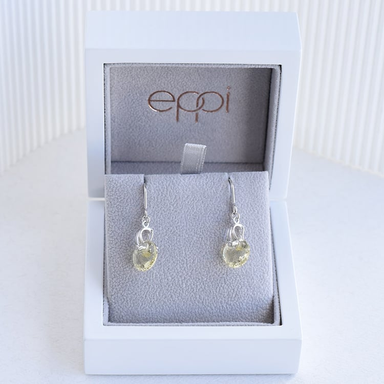 Hängeohrringe aus Silber mit Quartz Briseis 96434