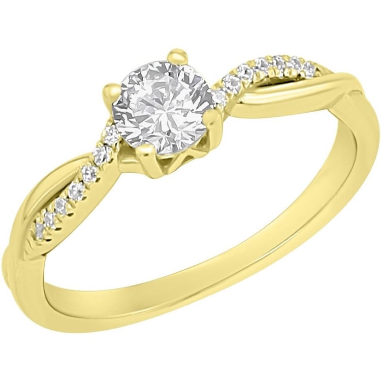 Verlobungsring mit Buchstabenund Lab Grown Diamanten Aliye