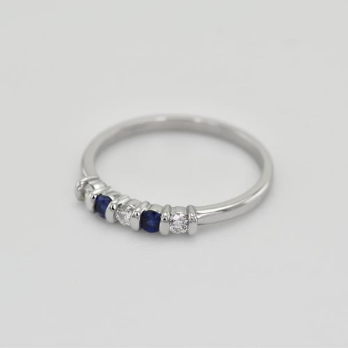 Eternity-Ring mit Saphiren und Diamanten Dalis