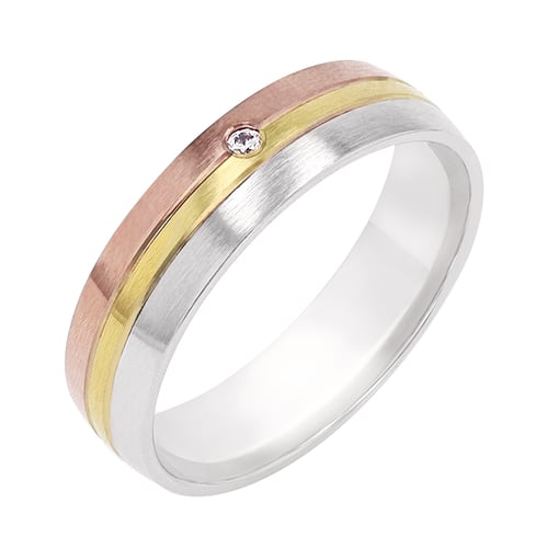 Minimalistische Eheringe mit Diamanten Mesud