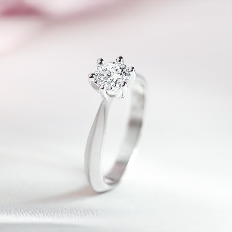 Verlobungsring mit 0.3ct IGI-zertifiziertem Diamant Iravan 170556