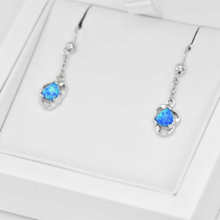 Opal Ohrringe in Silber in Eppi-Geschenkbox 21039