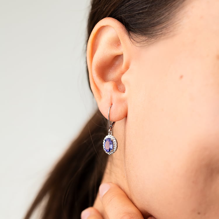 Schmuck Set mit Tansanit und Diamanten Bizot 146437