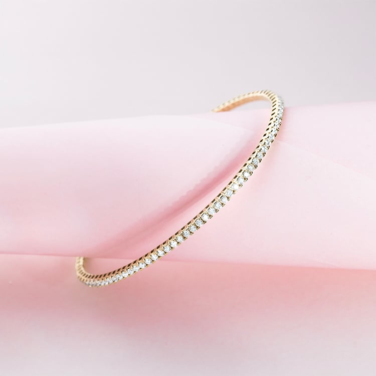 Goldenes Flexi Armband mit Diamanten Roberts 150321