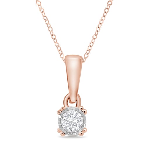 Zarte Anhänger mit Diamantanhänger Josefine