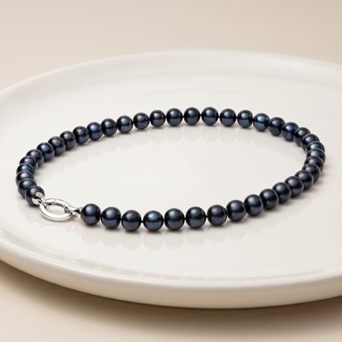 Kette mit schwarzen Perlen Scilla