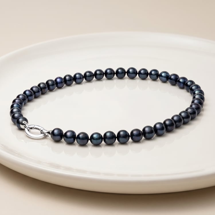 Kette mit schwarzen Perlen Scilla 167802
