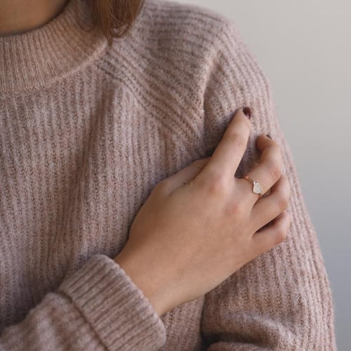 Verlobungsring mit Diamanten Diam