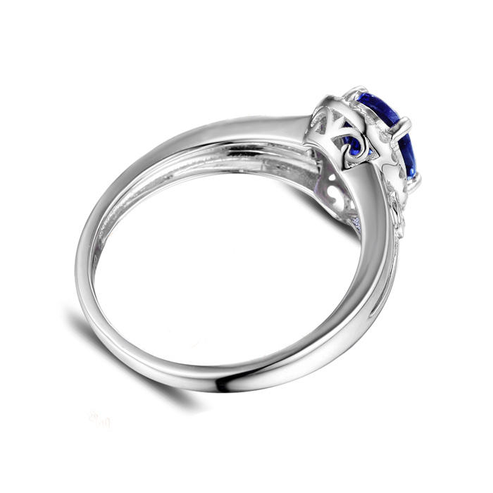 Goldring mit Tansanit und Diamanten Rhona 12705