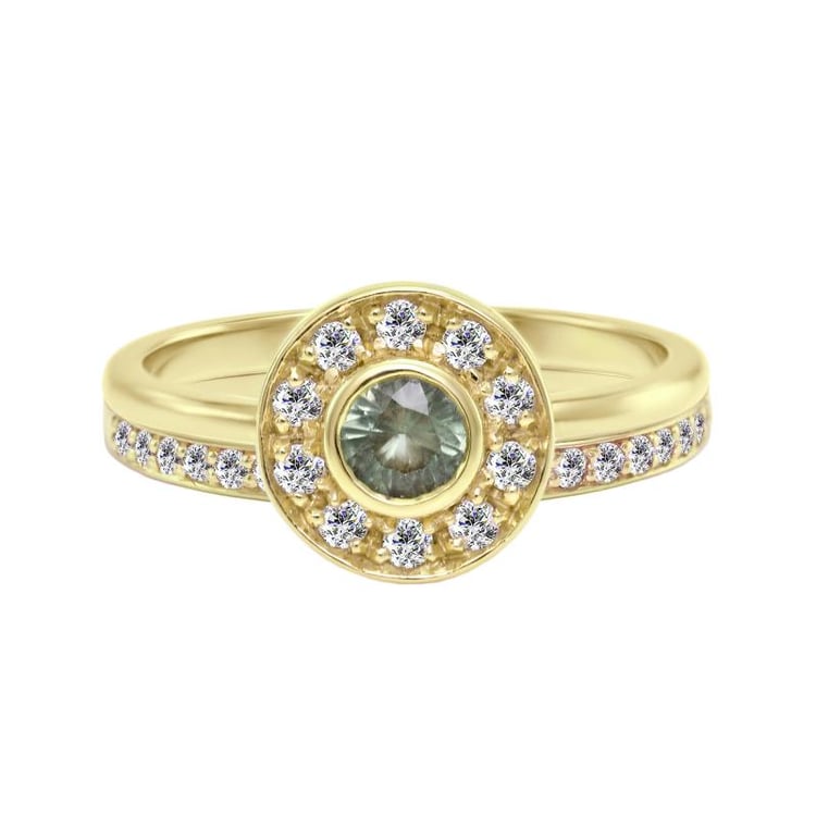 Verlobungsring-Set mit Alexandrit und Diamanten Evies 27430