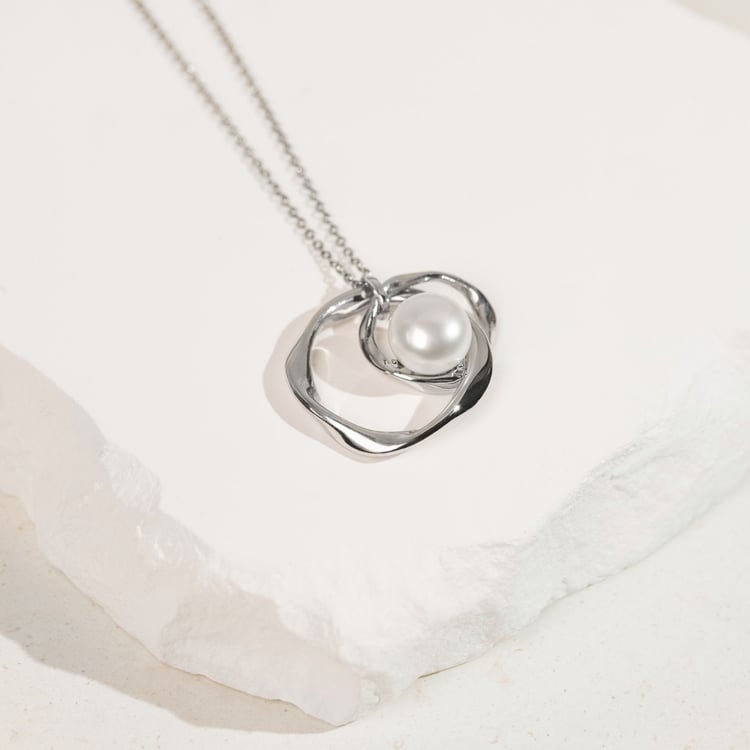 Silberner Perlenanhänger Alya 163928