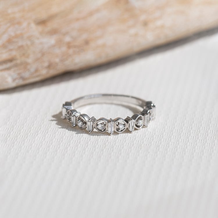 Eternity-Ring mit runden und Baguette-Diamanten Andrade 112191