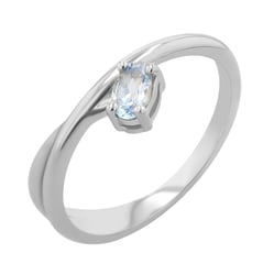 Ring mit einem ovalen Aquamarin Emeli