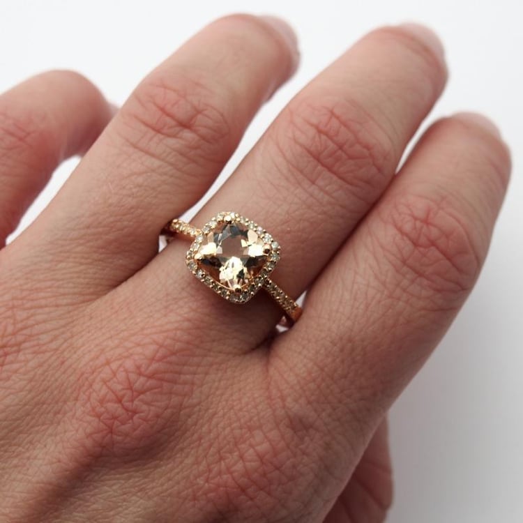 Goldring mit 2.35ct Morganit und Diamanten Karen 10961