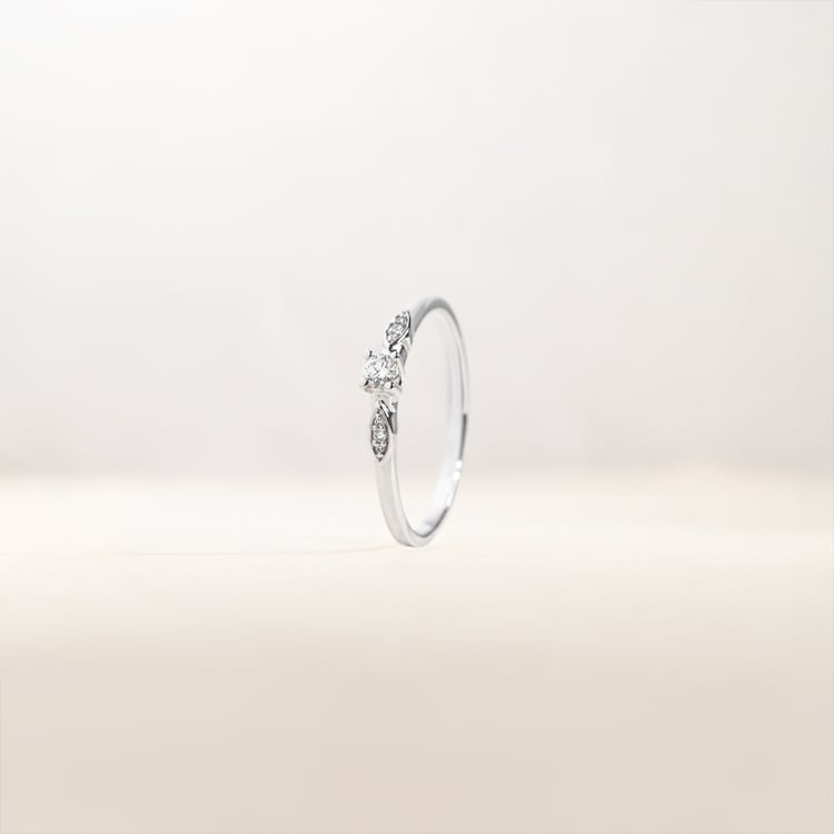 Ring mit seitlichen Diamanten Klemen 146601