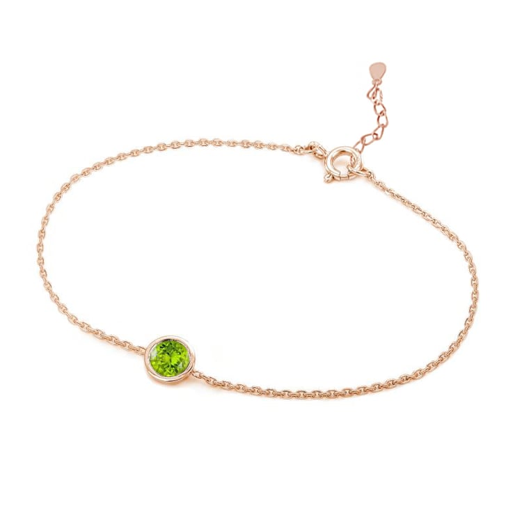 Silbernes Armband mit Olivin Arleth 104942