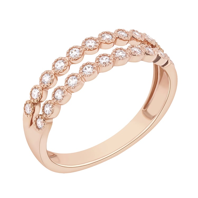 Doppelter Eternity-Ring mit Diamanten Winoc 89439