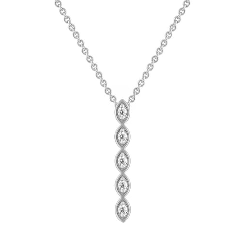 Goldener Anhänger mit Lab Grown Diamanten Alice