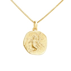 Silberanhänger mit Symbolen des Tierkreiszeichens Jungfrau