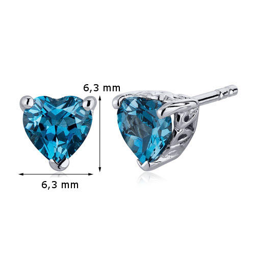 Herzchen aus Topas in Silber 5998