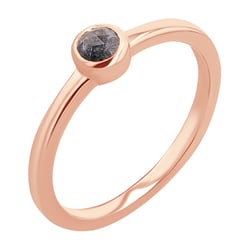 Goldring mit Salt and Pepper Diamant Emilien