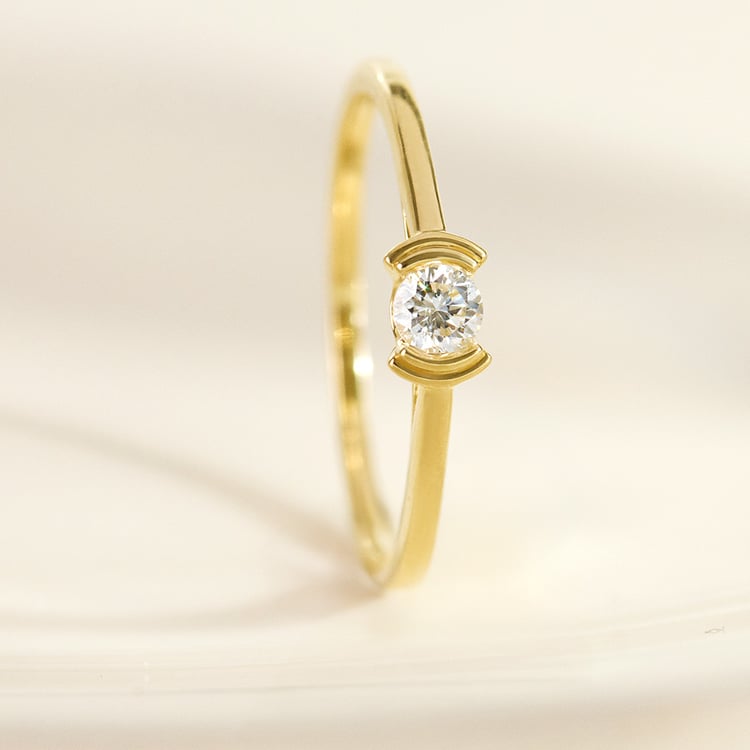 Minimalistischer Ring aus Silber mit Lab Grown Diamanten Otto 161922