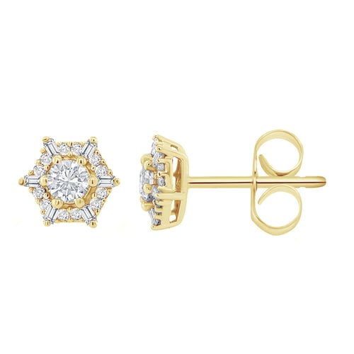Goldenes Schmuckset mit Lab Grown Diamanten Kirstin