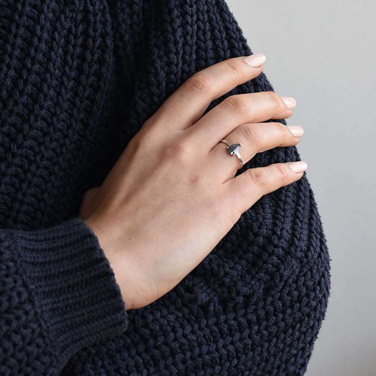 Ring mit Salt and Pepper Diamant Rhys 74672