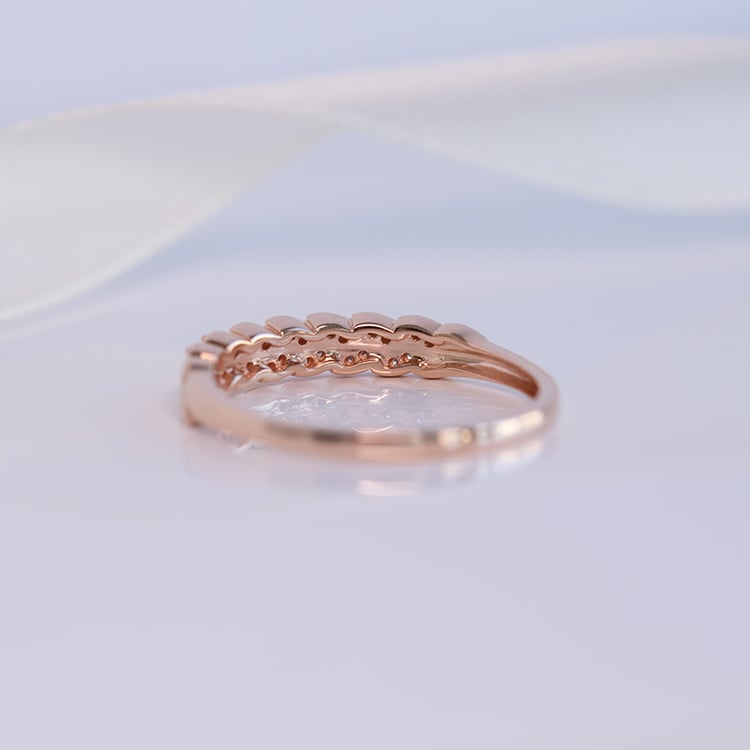 Eternity-Ring mit diamantenen Blättern Aizah 116569
