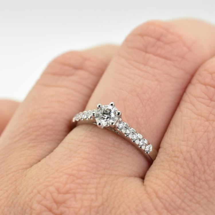 Verlobungsring aus Platin 11713