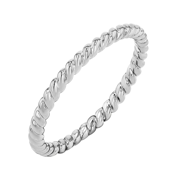 Silberner geflochtener Ring Twisty 143324
