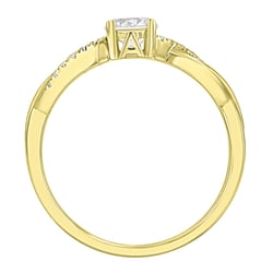 Verlobungsring mit Buchstabenund Lab Grown Diamanten Aliye
