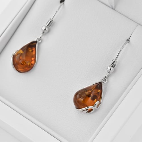Elegantes Silberset mit Bernsteinen Birger