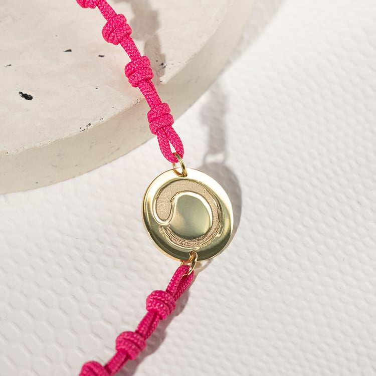 String Armband mit Yoga Symbol Enso 133871