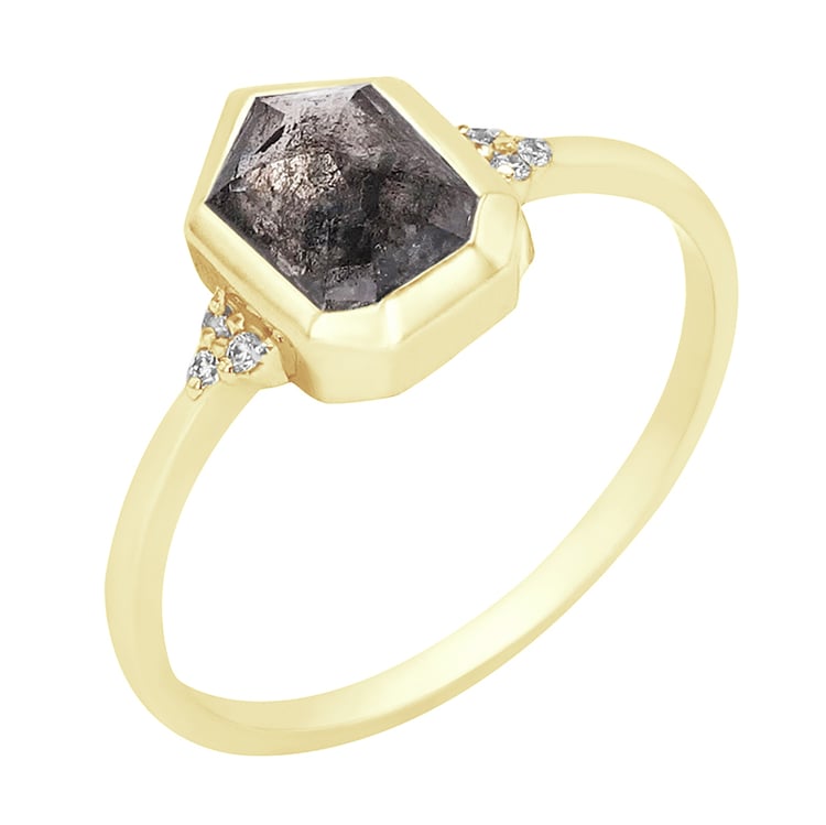 Ring mit Salt and Pepper Diamanten Shimmel 97509