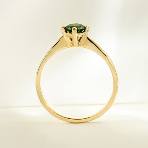 Verlobungsring mit grünem Diamant Mahiya