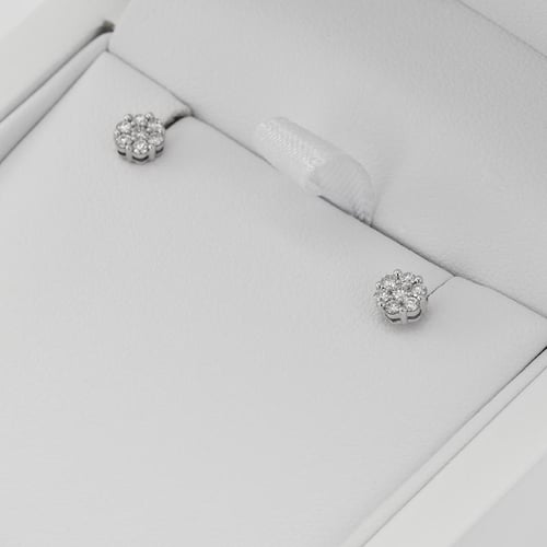 Elegante Diamantohrringe Flowu