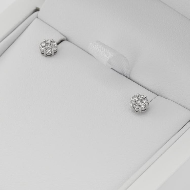 Elegante Diamantohrringe Flowu 35539