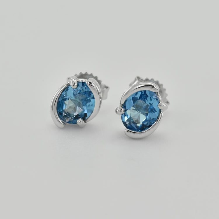 Topas Silberohrringe 41613