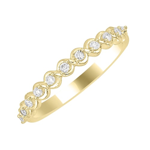 Eternity Ring aus Gold mit weißen Diamanten Lalia