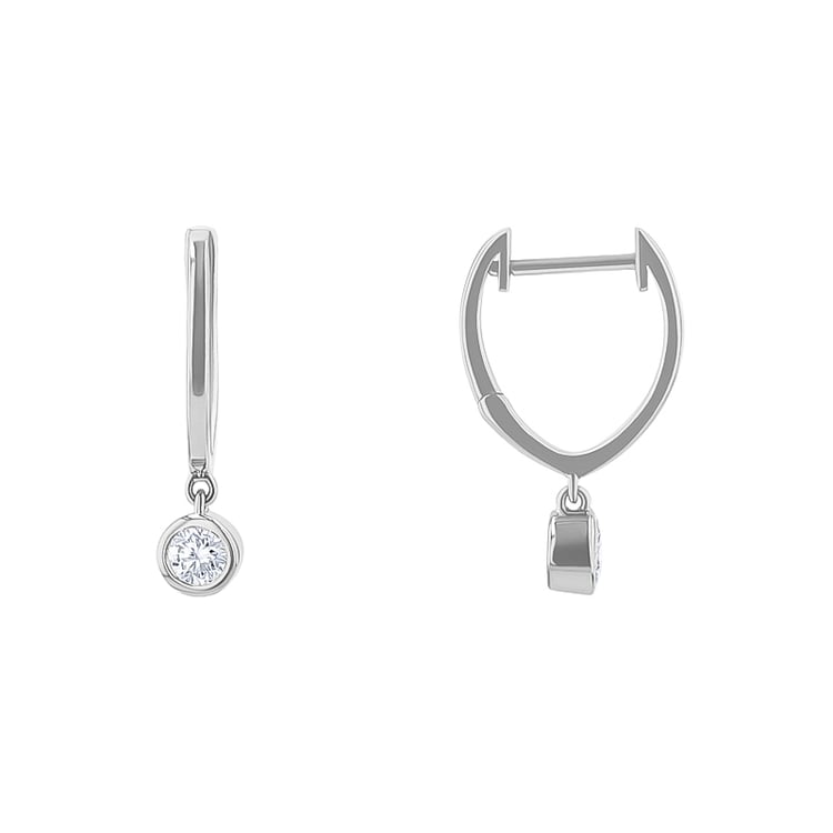 Goldene Hängeohrringe mit Lab Grown Diamanten Nova 137747