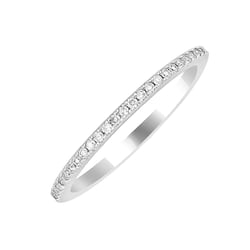 Halbeternity-Ring aus Gold mit Diamanten Oana