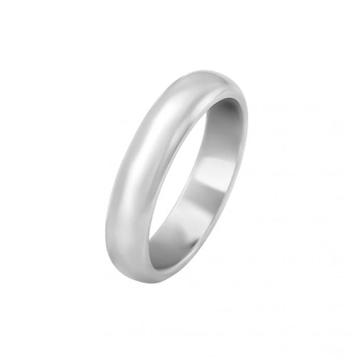 Abgerundete Platin-Eheringe Ebie
