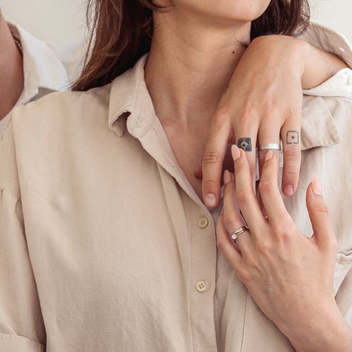 Ringset mit einem Diamant Ihrer Wahl Modeste
